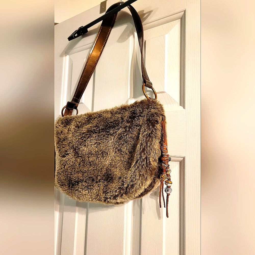 HOBO International Faux Fur Handbag